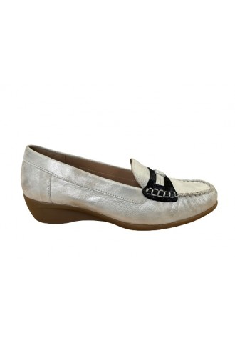 MOCASSIN COMPENSE GRIS ET...