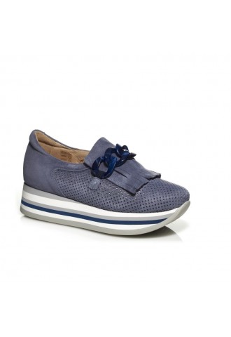 MOCASSIN COMPENSE BLEU