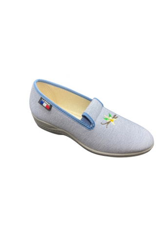 PANTOUFLE BLEU/ GABIN