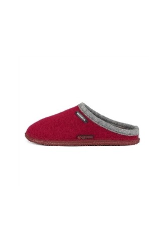 MULE FEUTRE DE LAINE ROUGE/...