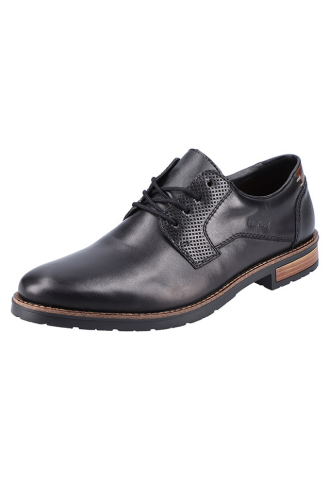 DERBIES CUIR NOIR/ 14601-00