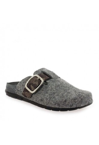 MULE EN LAINE GRISE/ 6190-80