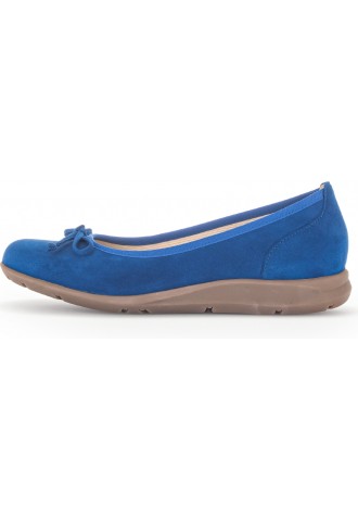 BALLERINE NUBUCK BLEUE/...