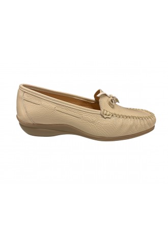 MOCASSIN CONFORT VERNIS BEIGE