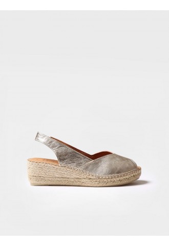 ESPADRILLE COMPENSEE CUIR...
