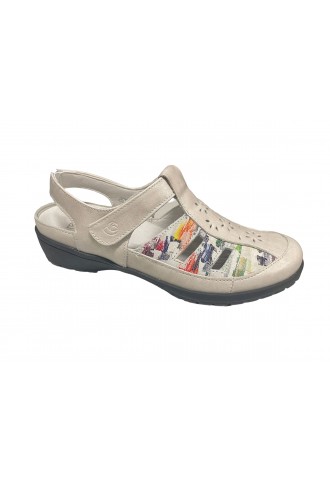 SANDALE CUIR BEIGE