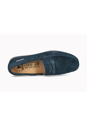 ALYON MOCASSIN VELOURS BLEU