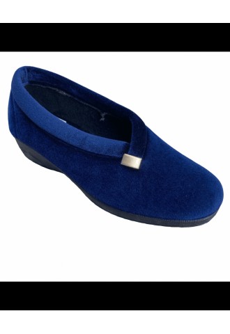 PANTOUFLE TEXTILE MARINE/...