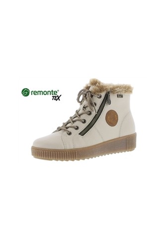 BASKET FOURREE CUIR BEIGE/...