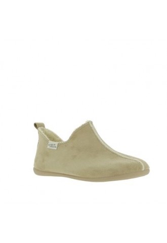 CHAUSSON ECRU FOURRE LAINE...
