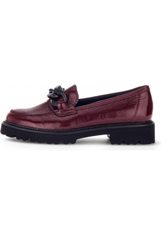 MOCASSIN CUIR BORDEAUX/...