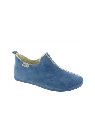 CHAUSSON FOURRE BLEU CIEL...
