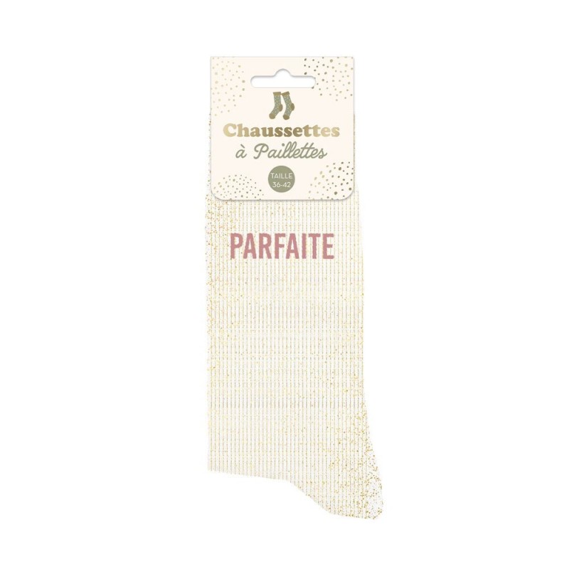 Chaussettes Courtes à Paillettes Feston - Taille Unique 36-42, Coton Et Polyester, Style Festif