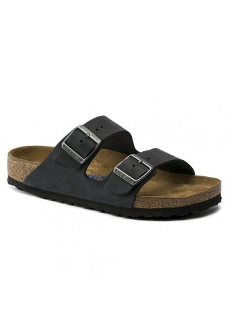 MULE ARIZONA CUIR NOIR HUILE