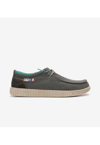 CHAUSSURES COTON GRIS DECK