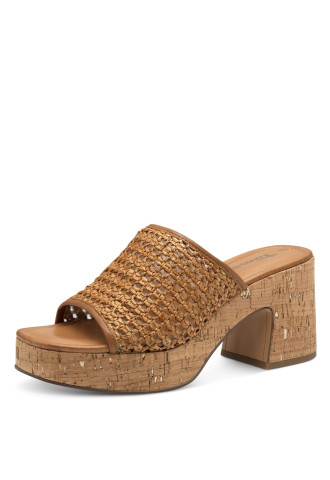 MULE CUIR A TALON AVEC...