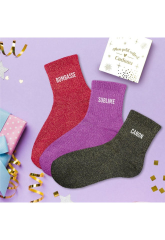 COFFRET TRIO CHAUSSETTES...