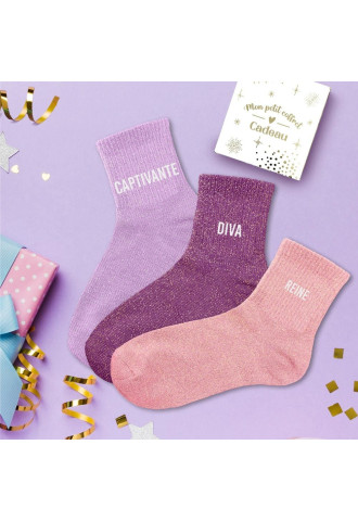 COFFRET TRIO CHAUSSETTES...