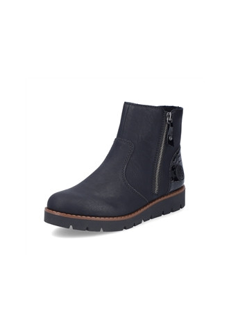 BOTTINE NOIRE ZIPPEE AVEC...