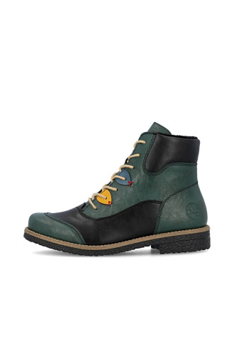 BOTTINE COLOREE A LACET+ZIP
