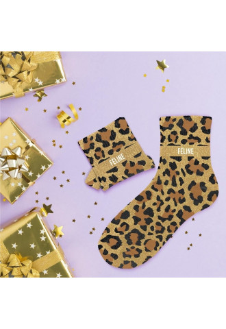 CHAUSSETTES PAILLETTES FELINE