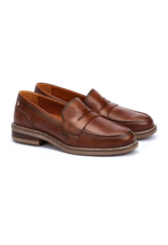 MOCASSINS CUIR MARRON/ ALDAYA