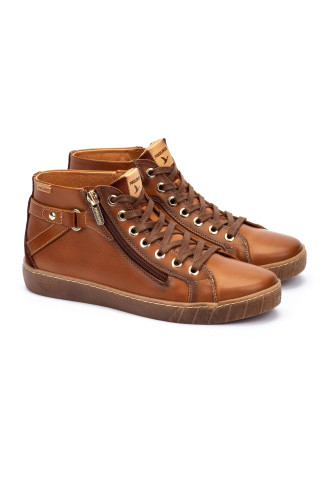 BASKETS MONTANTES CUIR...