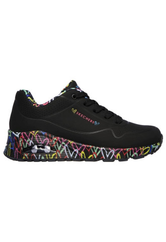 BASKET NOIRE COEURS/ 155506