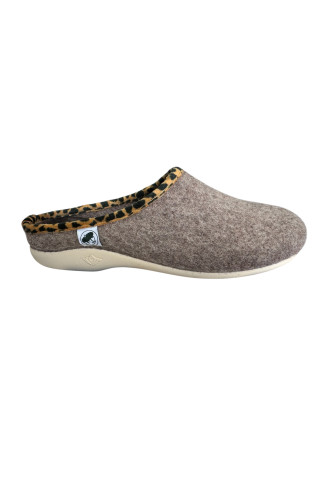 MULE BEIGE LEOPARD/ GALEO