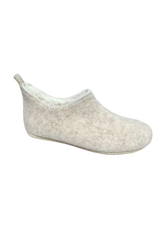 BOTTINE EN LAINE BEIGE/ IZUMI