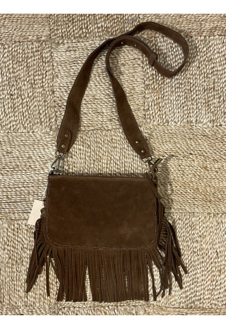 Sac pochette à franges...