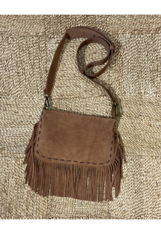 Sac pochette à frange...