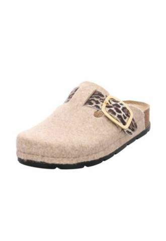MULE FETRE DE LAINE BEIGE/...