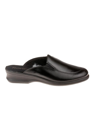 MULE EN CUIR NOIR AVEC...
