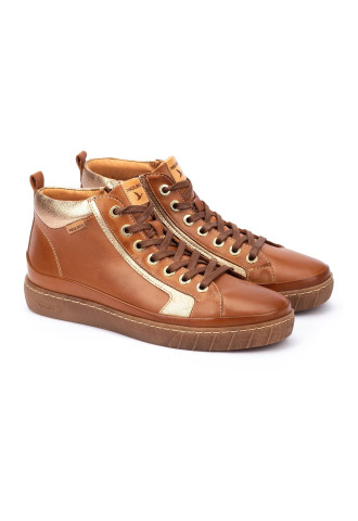 BASKETS MONTANTES CUIR...