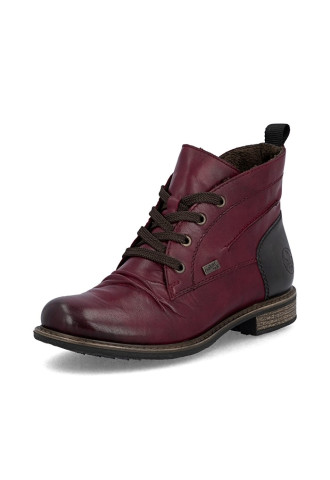 BOTTINE CUIR ROUGE/ 74804-35