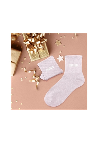 CHAUSSETTES PAILLETTES CHATON