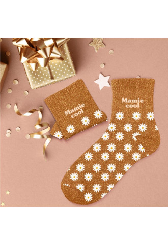 STC Chaussettes Paillettes Solaires Jaunes - Cadeau Original Femme Fille, Taille 36-42