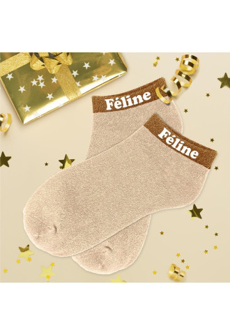 SOCQUETTES PAILLETTES FELINE