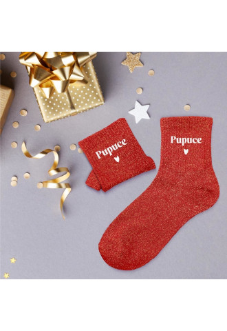 CHAUSSETTES PAILLETTES PUPUCE.