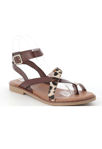 NU PIEDS PLAT A BRIDES...