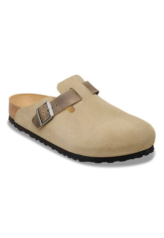 SABOT BOSTON CUIR KAKI CLAIR