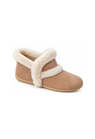 CHAUSSON FOURRE BEIGE/ DECISIF