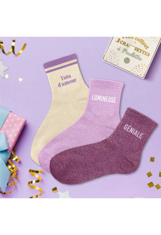 COFFRET TRIO CHAUSSETTES...