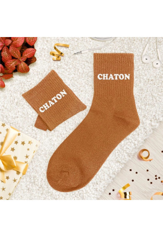 CHAUSSETTES PAILLETTES CHATON