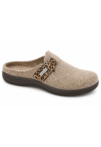 MULE FEUTRE DE LAINE BEIGE...
