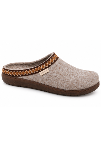 MULE FEUTRE DE LAINE BEIGE...