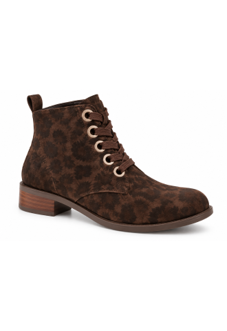BOTTINE LEOPARD/ MODELE FEUTRE