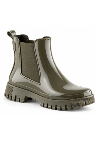 BOTTINE DE PLUIE KAKI-...