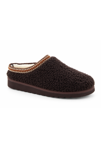 MULE EN LAINE MARRON- SOIR...